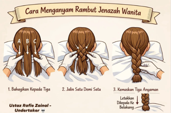 urus rambut jenazah